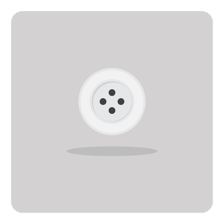 Vector of flat icon, sewing buttons on isolated backgroundのイラスト素材