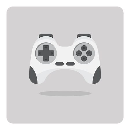 Vector of flat icon, game controller on isolated backgroundのイラスト素材