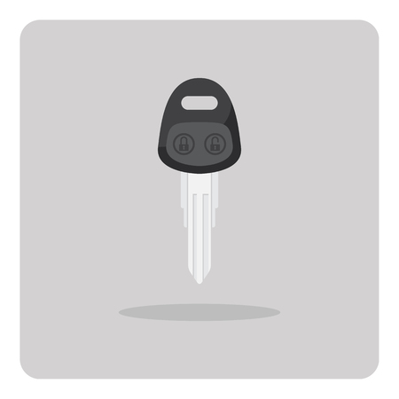 Vector of flat icon, car key on isolated backgroundのイラスト素材