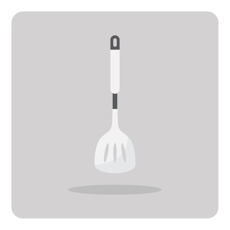 Vector of flat icon, spade of frying pan on isolated backgroundのイラスト素材