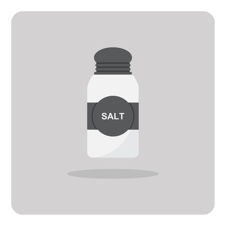 Vector of flat icon, Salt shaker on isolated backgroundのイラスト素材