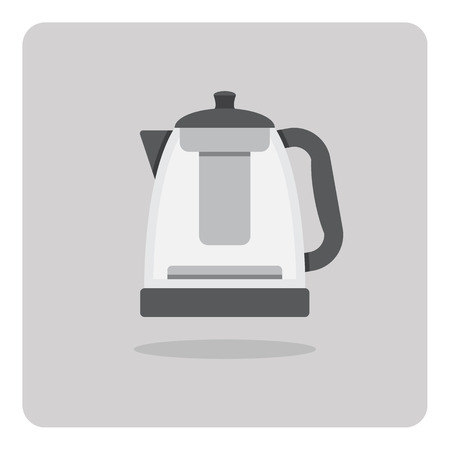 Vector of flat icon, Tea maker on isolated backgroundのイラスト素材