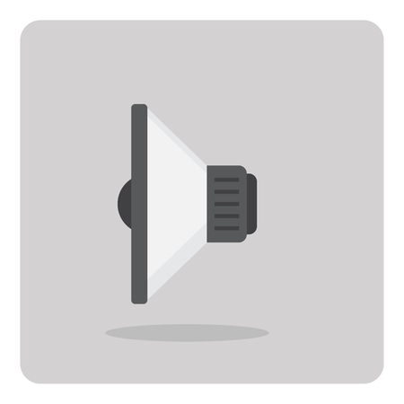 Vector of flat icon, Speaker on isolated backgroundのイラスト素材