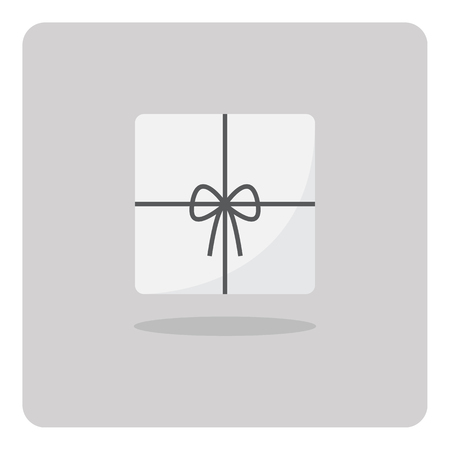 Vector of flat icon, Cardboard box on isolated backgroundのイラスト素材