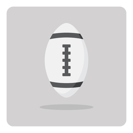 Vector of flat icon, Rugby ball on isolated backgroundのイラスト素材