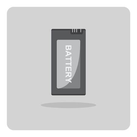 Vector design of flat icon, Battery for smartphone on isolated background.のイラスト素材
