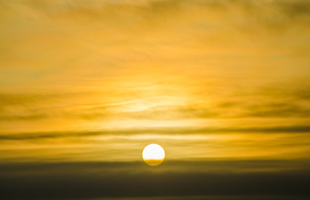 The morning sunの写真素材