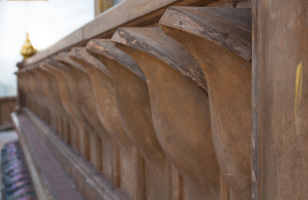 Brown  lotus texture of brown  pagoda base of buddhist temple.の写真素材