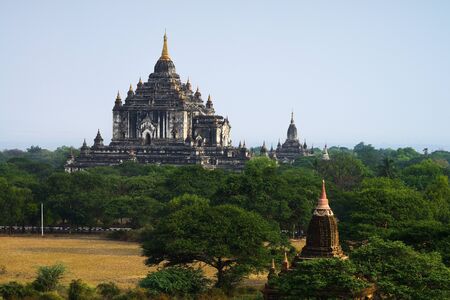 A view at Bagan old ancient temple in Bagan Myanmar , Asiaのeditorial素材