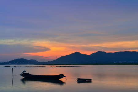Bang Phra reservoir in the evening, Chon Buri.の写真素材