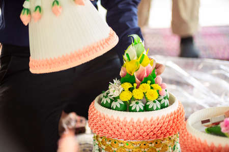 Wedding Dowry, The Dowry Marriage in Thailand, Thailand wedding, ceremony.の写真素材