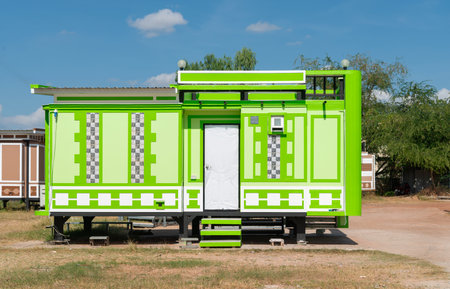 Knock down private house, Prefab house, prefabricated house.の写真素材