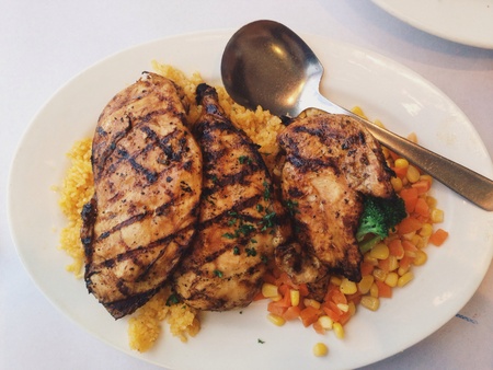 Lemon pepper grilled chicken. の素材