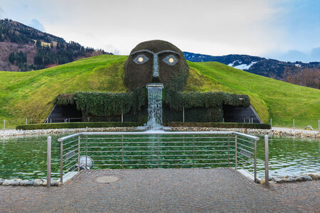 Entrance to Swarovski Kristallwelten exhibition. Near Innsbruck, Austriaのeditorial素材