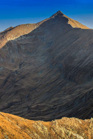 Landscape in Charpathian Mountains of Moldoveanu, the highest summits of Romania Moldoveanu 2544 mの写真素材