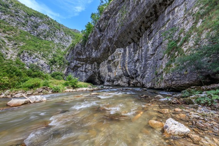 Sohodol Gorge in the Valcan Mountains, Romaniaの写真素材