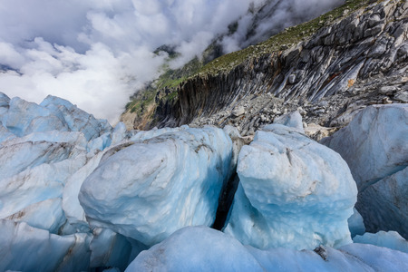 detail of Argentiere Glacier. Mont Blanc Massif,  Franceの写真素材