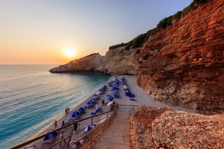 Porto Katsiki beach. Lefkada, Greeceの写真素材