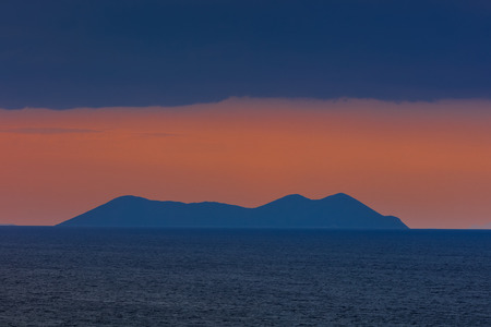 sunrise in Ionian Islands. Lefkada island Greeceの写真素材