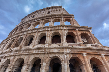 The Colosseum. Rome, Italy. The Colosseum is an elliptical amphitheatre in the centre of the city of Rome Italyのeditorial素材