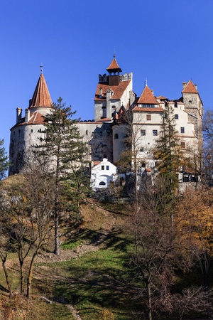 Medieval Bran castle. Brasov Transylvania, Romaniaのeditorial素材