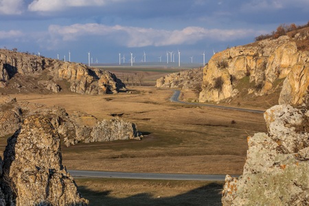 Geological Reservation Cheile Dobrogei located in Constanta county Romania