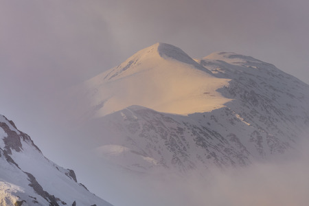 sunrise in the Fagaras Mountains, Romania. Europe