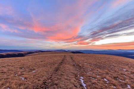 mountain landscape in The Fagaras Mountains, Romania