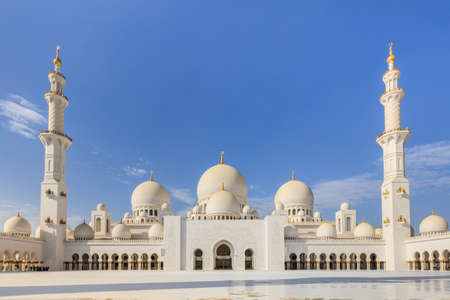 Sheikh Zayed Grand Mosque in Abu Dhabi the capital city of United Arab Emirates