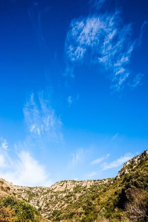 beautiful view of a mountainous region of the italian peninsulaの写真素材