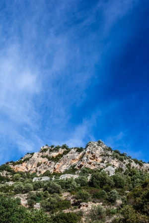 beautiful view of a mountainous region of the italian peninsulaの写真素材