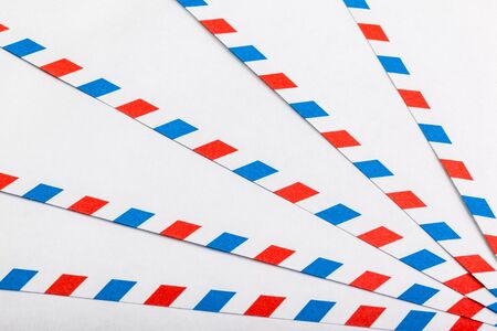 some air mail envelopes shooten with studio flashesの写真素材