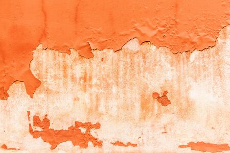 close up shot of a textured and weathered wallの写真素材