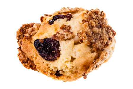 some delicious christmas pastries isolated over a white backgroundの写真素材