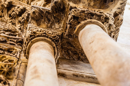 the cathedral of S.Maria Assunta in Altamura, Apulia, Italyの写真素材