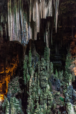 The Castellana Caves are a remarkable karst cave system located in the municipality of Castellana Grotte, Italyの写真素材
