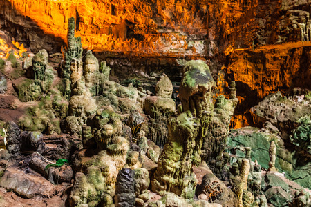 The Castellana Caves are a remarkable karst cave system located in the municipality of Castellana Grotte, Italyの写真素材