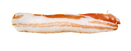 a delicious bacon slice isolated の写真素材