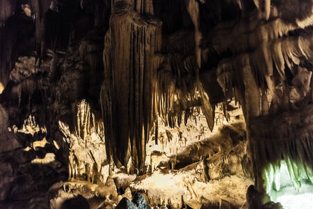 The Castellana Caves are a remarkable karst cave system located in the municipality of Castellana Grotte, Italyの写真素材