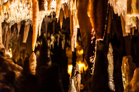 The Castellana Caves are a remarkable karst cave system located in the municipality of Castellana Grotte, Italyの写真素材