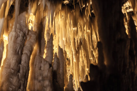 The Castellana Caves are a remarkable karst cave system located in the municipality of Castellana Grotte, Italyの写真素材