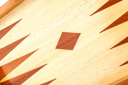 close up shot of a wooden backgammon boardの写真素材
