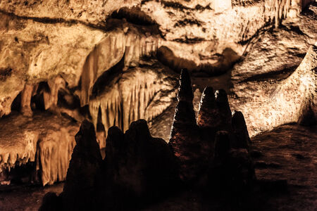 The Castellana Caves are a remarkable karst cave system located in the municipality of Castellana Grotte, Italyの写真素材
