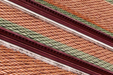 Detail shot in Wat Phra Kaew, Temple of the Emerald Buddha, Bangkok, Thailand.