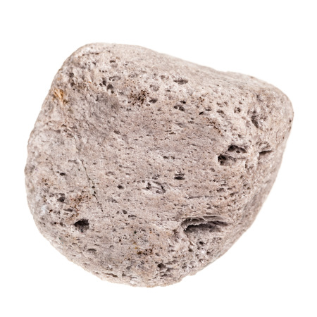 a small decorative stone  isolated over a pure white の写真素材