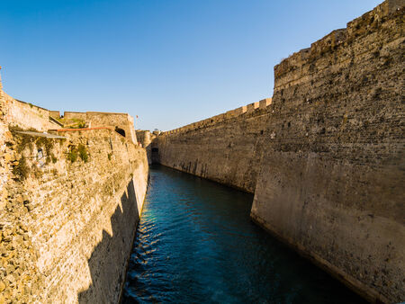 Castle Moat in Ceuta, the hispanic enclave in Africaのeditorial素材