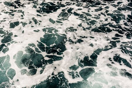 detail of the turbulent deep ocean water surfaceの写真素材