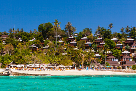 a luxurious resort in Phi Phi Island, a tropical Thailand islandのeditorial素材