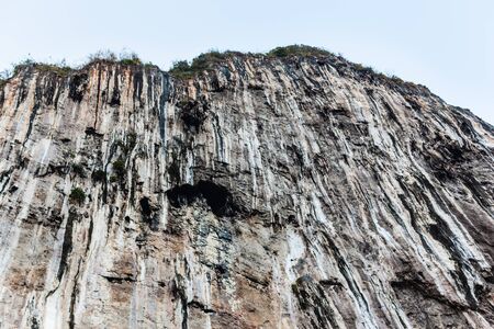 majestic rock formation in phi phi island, in the andaman sea, Thailandの写真素材