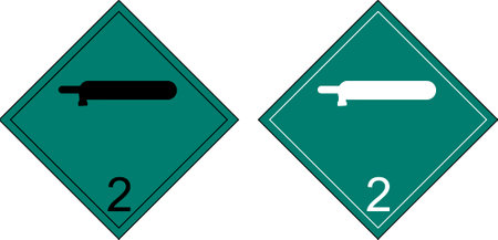 Vector illustration of a road sign with a rolling pin and number 2のイラスト素材
